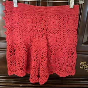 Crocheted shorts